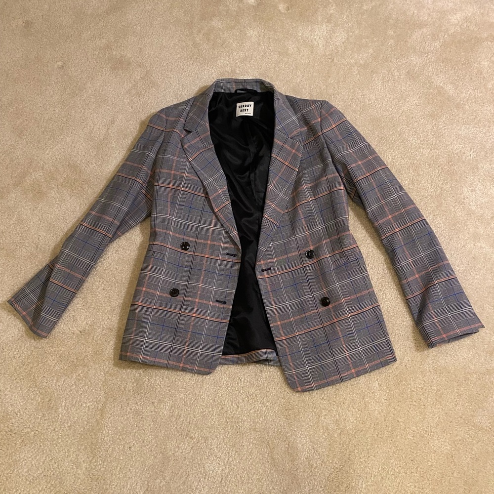 ARITZIA Sunday Best plaid blazer